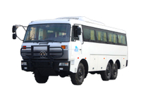 Autobús de 28+2 plazas Modificación del chasis de 190 caballos de fuerza_DF2,5 toneladas 240 pistola de acero pequeña tracción en las seis ruedas EQ2082 todoterreno especial_6*6 clásico 25Y personalizado 18/20/23/25/28/30/35 minibús