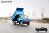 170 caballos de fuerza DF Camión volquete todoterreno 4 × 4_tracción en las cuatro ruedas delantera 2,5 toneladas trasera Camión volquete especial de 8 toneladas_tracción total vehículo de ingeniería de elevación hidráulica personalizado