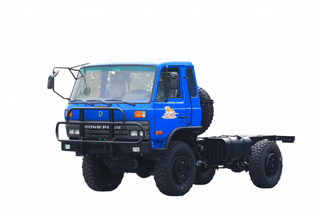 Modificación del chasis de cabina plana semi-145 de doble eje EQ2070_Exportación de chasis de vehículos especiales todoterreno 4 × 4_fabricante de camiones todoterreno con tracción en las cuatro ruedas