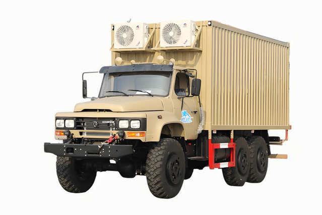 DFEQ2100E6D camioneta de cartón corrugado especial modificada todoterreno_tracción de seis ruedas 245 puntas 140 vehículo de oficina móvil para exteriores_6 × 6 vehículo de refugio móvil clásico de 190 caballos de fuerza/furgoneta camper salvaje
