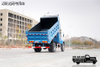 170 caballos de fuerza DF Camión volquete todoterreno 4 × 4_tracción en las cuatro ruedas delantera 2,5 toneladas trasera Camión volquete especial de 8 toneladas_tracción total vehículo de ingeniería de elevación hidráulica personalizado
