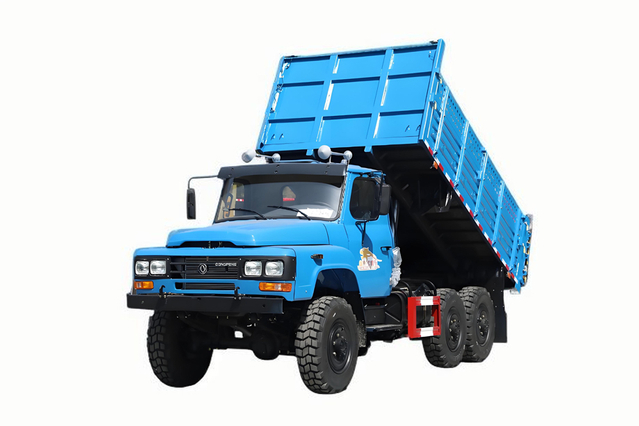 Camión volquete especial todoterreno EQ2082 DF Cañón de acero pequeño de 2,5 toneladas, tracción en las seis ruedas, carga 240, volquete de 170 caballos de fuerza_6 * 6 camión de transporte de ingeniería clásico de 25 años