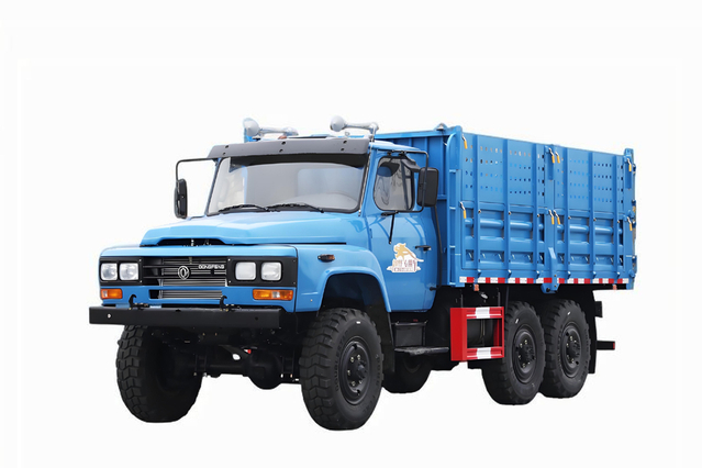 Exportación de camión especial todoterreno EQ2082 DF Cañón de acero pequeño de 2,5 toneladas, tracción en las seis ruedas, 240 carga, 170 caballos de fuerza_6 * 6 camión de transporte de ingeniería clásico de 25 años