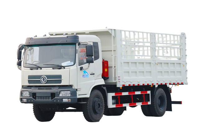 DF Camión de transporte de almacén 4 × 2 Cotización de exportación de 210 caballos de fuerza_Fabricante de camión de almacén especial todoterreno 4 × 4 personalizable_170190/260 caballos de fuerza con neumáticos gemelos traseros de dos ejes que arrastran ganado, ovejas, verduras y granos