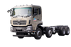Weichai 375/Yuchai 420/Cummins 500 HP 8 × 4 fabricante de chasis de camión de transporte de plataforma plana_15/20/25/30/35/40/50/60 toneladas de cuatro ejes para verduras, frutas, ganado, ovejas y cerdos personalización de camiones_Cuatro ejes delanteros y ocho traseros DF cotización de plataforma de excavadora