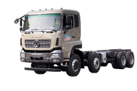 Weichai 375/Yuchai 420/Cummins 500 HP 8 × 4 fabricante de chasis de camión de transporte de plataforma plana_15/20/25/30/35/40/50/60 toneladas de cuatro ejes para verduras, frutas, ganado, ovejas y cerdos personalización de camiones_Cuatro ejes delanteros y ocho traseros DF cotización de plataforma de excavadora