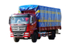 DF Fabricante de camiones de transporte con puerta trasera hidráulica Weichai 4 × 2 de 266 HP_Modificación de chasis de vehículo especial todoterreno 4 × 4 personalizable Cotización de exportación de 10/15/20 toneladas_ Neumáticos gemelos traseros de dos ejes que tiran de ganado vacuno y ovino, configuración de carga de vegetales y granos